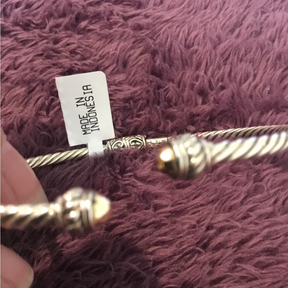 NWT Artisan Crafted Samual B 18K & Sterling Silver Flexible Hinged Bracelet - Picture 14 of 14